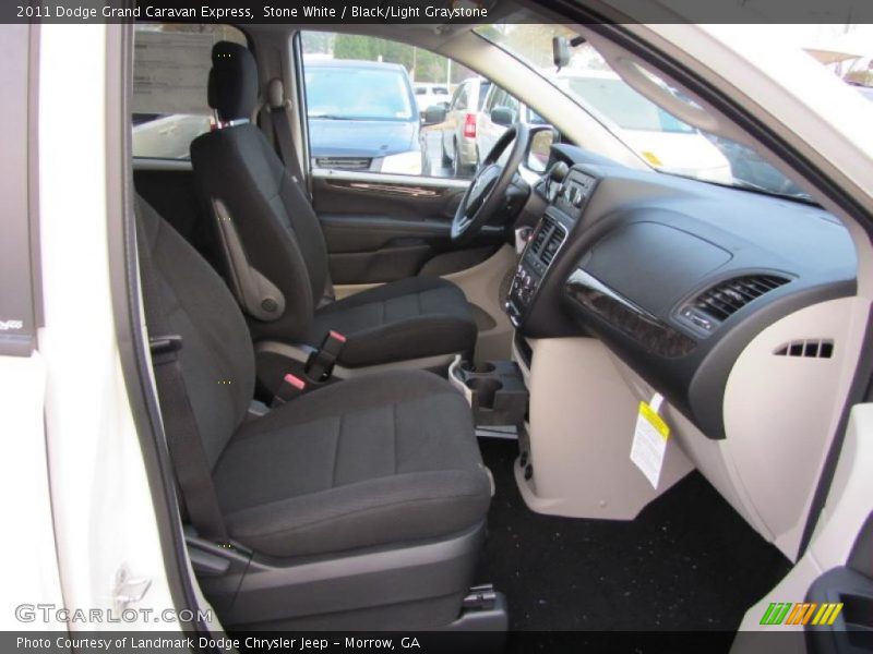 Stone White / Black/Light Graystone 2011 Dodge Grand Caravan Express