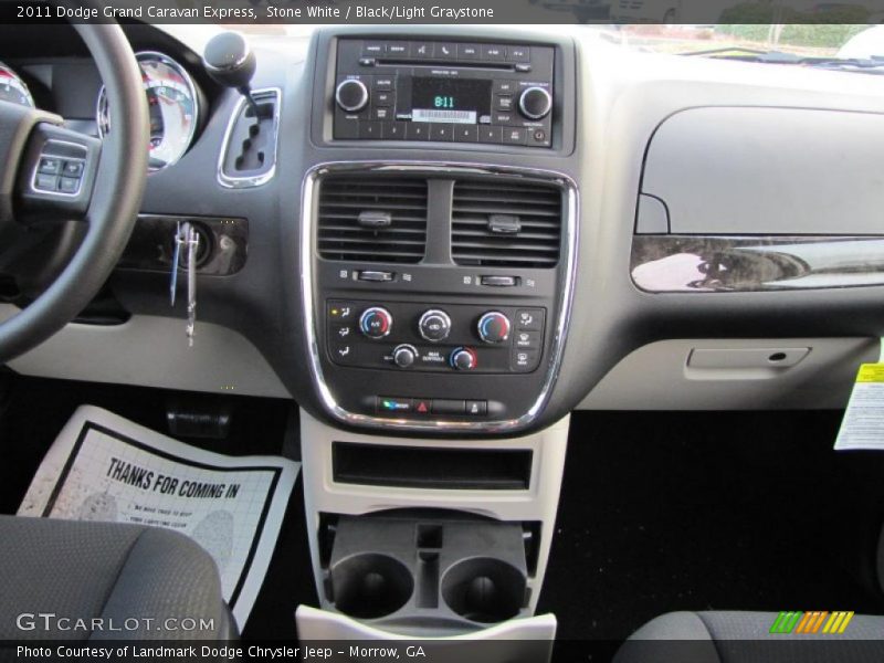 Stone White / Black/Light Graystone 2011 Dodge Grand Caravan Express