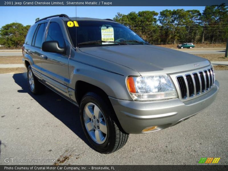 Silverstone Metallic / Taupe 2001 Jeep Grand Cherokee Limited