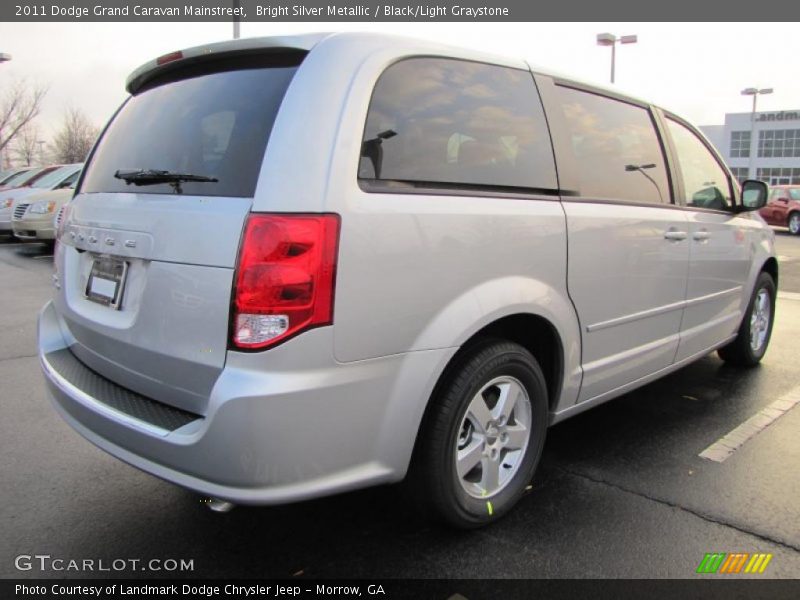Bright Silver Metallic / Black/Light Graystone 2011 Dodge Grand Caravan Mainstreet