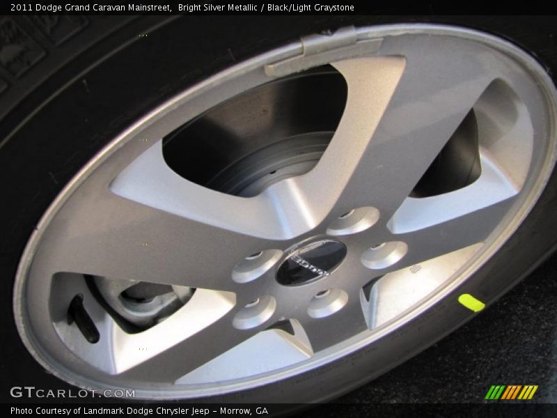 Bright Silver Metallic / Black/Light Graystone 2011 Dodge Grand Caravan Mainstreet