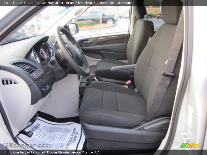 Bright Silver Metallic / Black/Light Graystone 2011 Dodge Grand Caravan Mainstreet