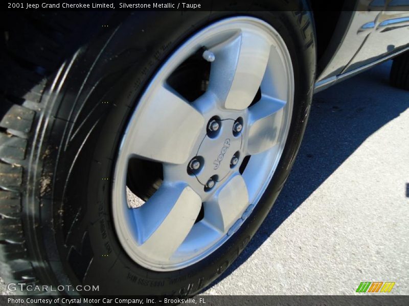 Silverstone Metallic / Taupe 2001 Jeep Grand Cherokee Limited
