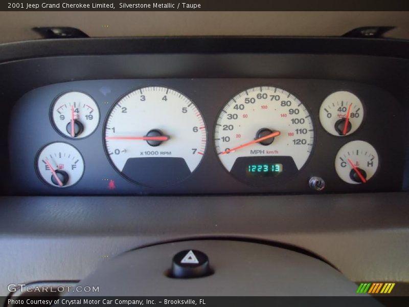 Silverstone Metallic / Taupe 2001 Jeep Grand Cherokee Limited