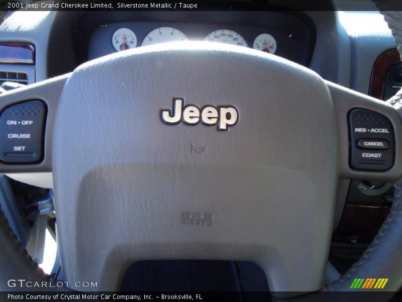 Silverstone Metallic / Taupe 2001 Jeep Grand Cherokee Limited