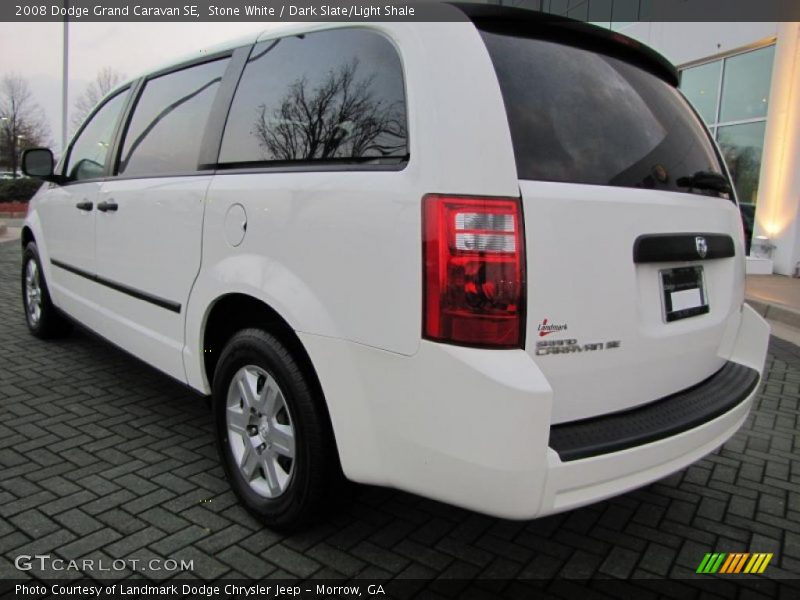 Stone White / Dark Slate/Light Shale 2008 Dodge Grand Caravan SE