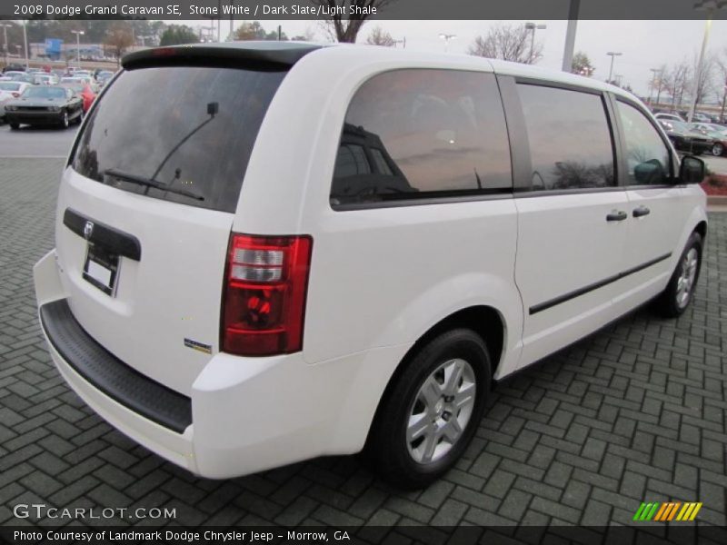 Stone White / Dark Slate/Light Shale 2008 Dodge Grand Caravan SE