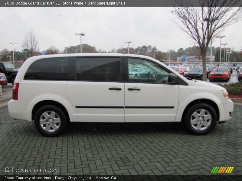 Stone White / Dark Slate/Light Shale 2008 Dodge Grand Caravan SE