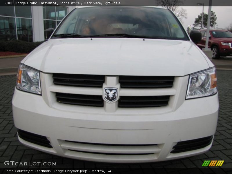 Stone White / Dark Slate/Light Shale 2008 Dodge Grand Caravan SE
