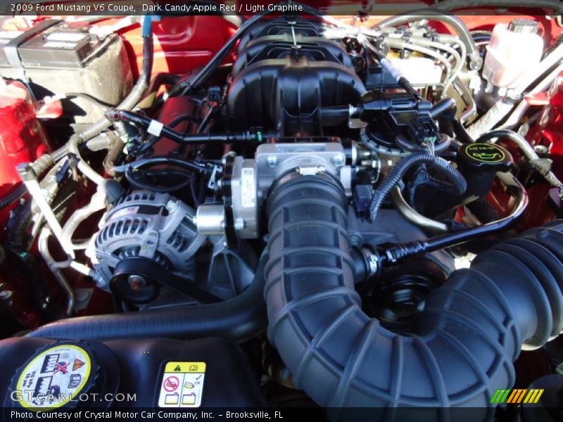 Dark Candy Apple Red / Light Graphite 2009 Ford Mustang V6 Coupe