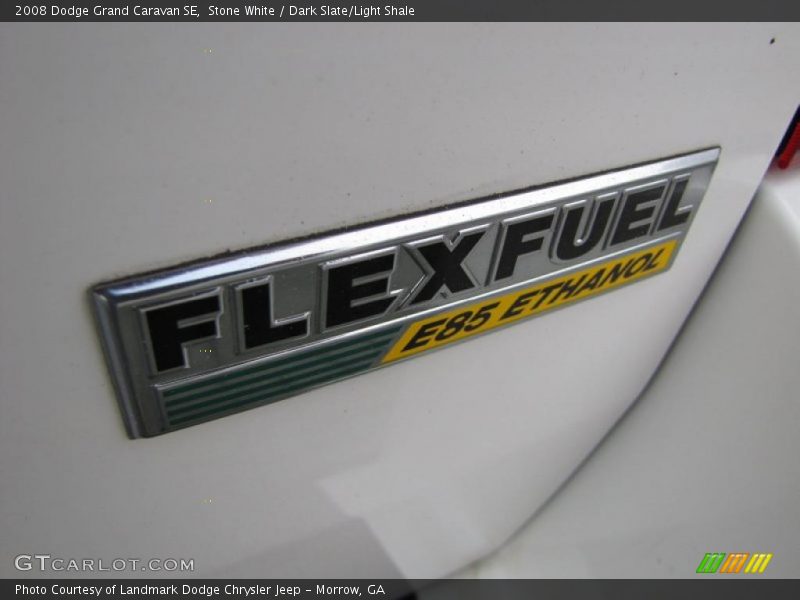 Stone White / Dark Slate/Light Shale 2008 Dodge Grand Caravan SE