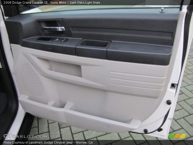 Stone White / Dark Slate/Light Shale 2008 Dodge Grand Caravan SE