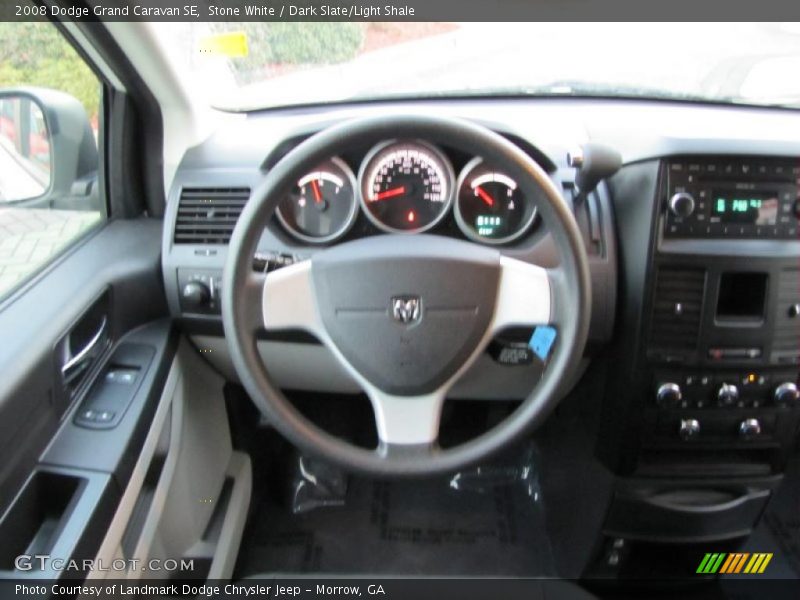 Stone White / Dark Slate/Light Shale 2008 Dodge Grand Caravan SE