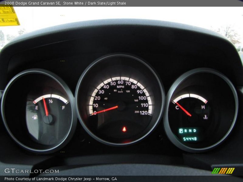 Stone White / Dark Slate/Light Shale 2008 Dodge Grand Caravan SE