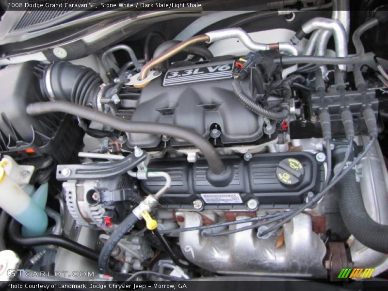 Stone White / Dark Slate/Light Shale 2008 Dodge Grand Caravan SE