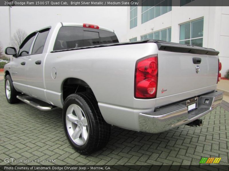 Bright Silver Metallic / Medium Slate Gray 2007 Dodge Ram 1500 ST Quad Cab