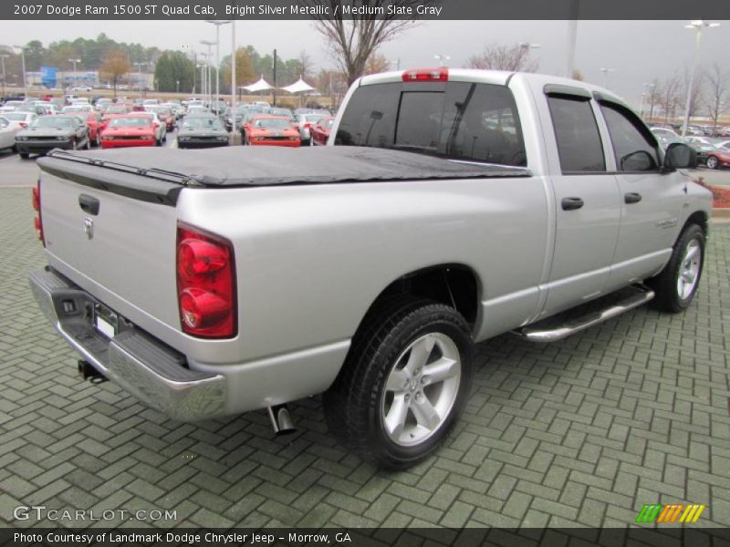 Bright Silver Metallic / Medium Slate Gray 2007 Dodge Ram 1500 ST Quad Cab