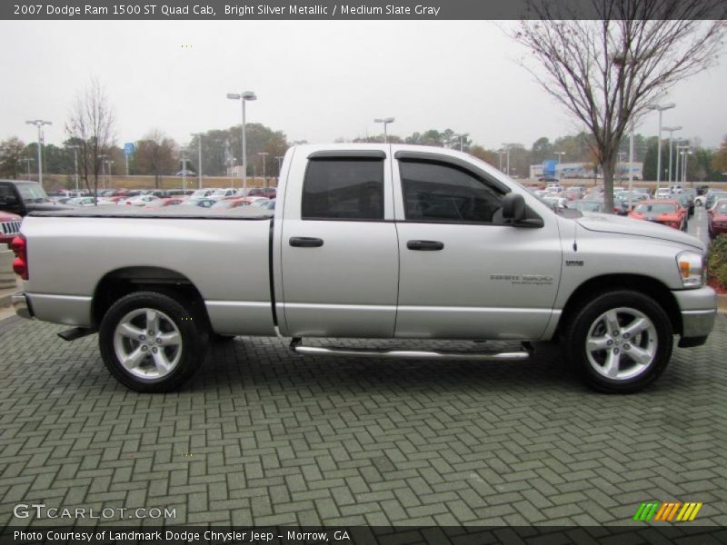 Bright Silver Metallic / Medium Slate Gray 2007 Dodge Ram 1500 ST Quad Cab