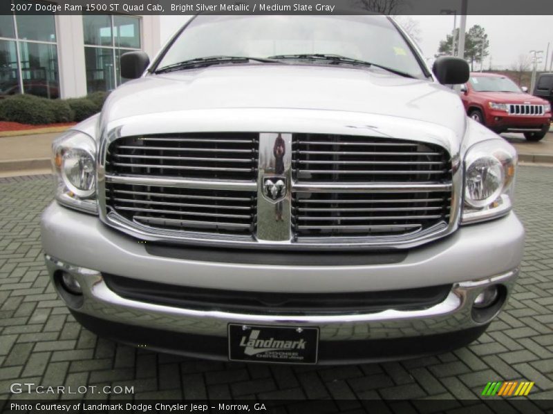 Bright Silver Metallic / Medium Slate Gray 2007 Dodge Ram 1500 ST Quad Cab