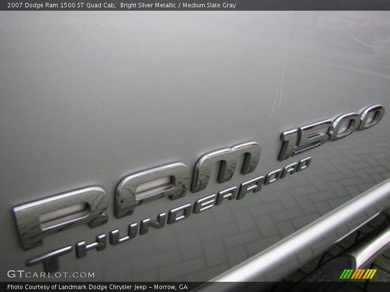 Bright Silver Metallic / Medium Slate Gray 2007 Dodge Ram 1500 ST Quad Cab