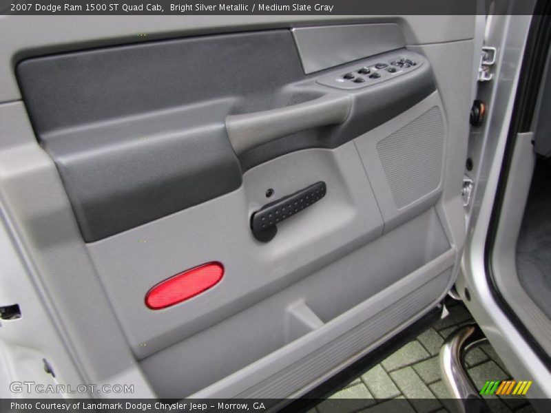 Bright Silver Metallic / Medium Slate Gray 2007 Dodge Ram 1500 ST Quad Cab