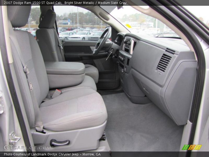Bright Silver Metallic / Medium Slate Gray 2007 Dodge Ram 1500 ST Quad Cab