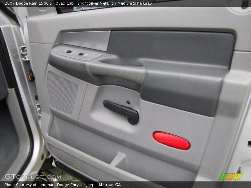 Bright Silver Metallic / Medium Slate Gray 2007 Dodge Ram 1500 ST Quad Cab