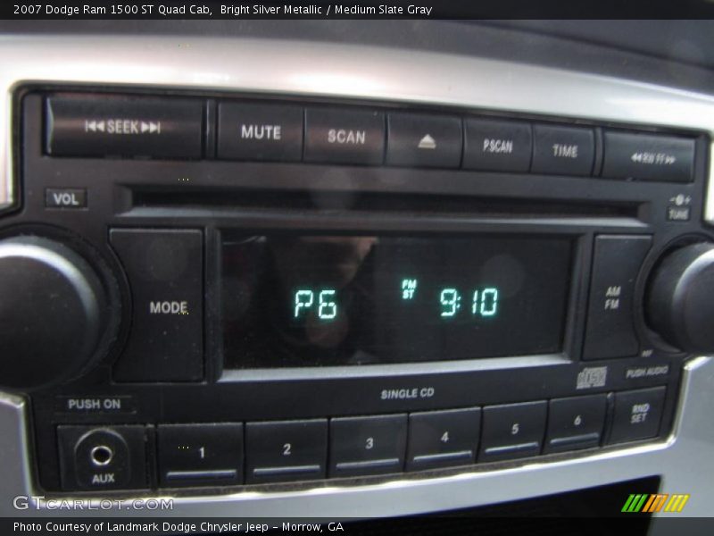 Bright Silver Metallic / Medium Slate Gray 2007 Dodge Ram 1500 ST Quad Cab