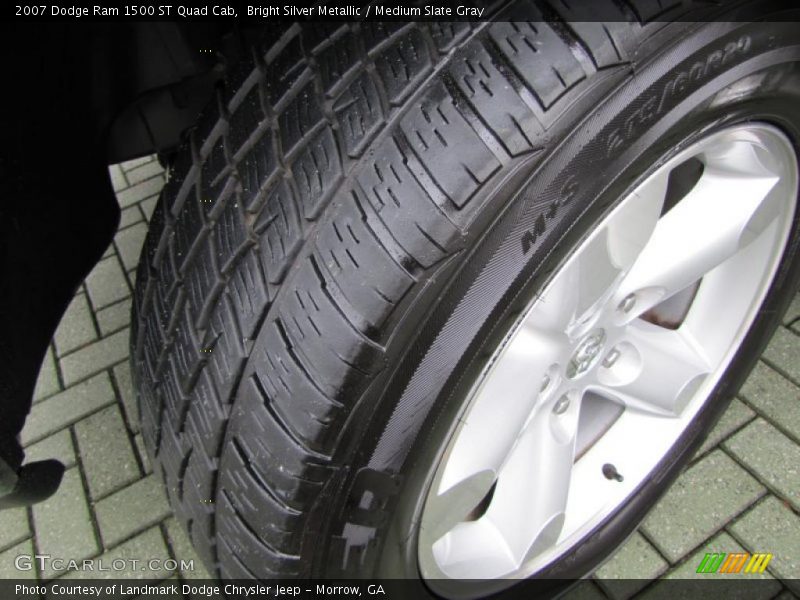 Bright Silver Metallic / Medium Slate Gray 2007 Dodge Ram 1500 ST Quad Cab