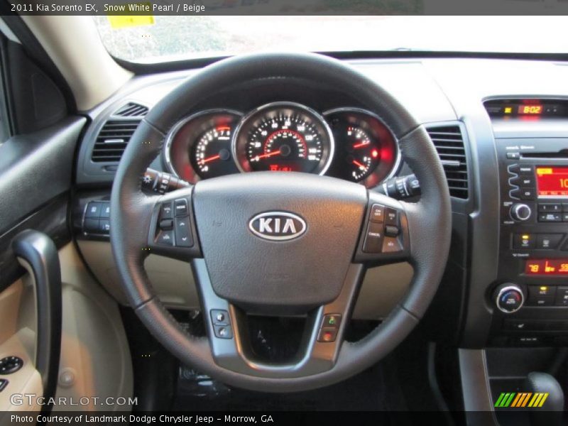 Snow White Pearl / Beige 2011 Kia Sorento EX