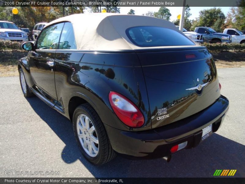 Brilliant Black Crystal Pearl / Pastel Pebble Beige 2006 Chrysler PT Cruiser Touring Convertible