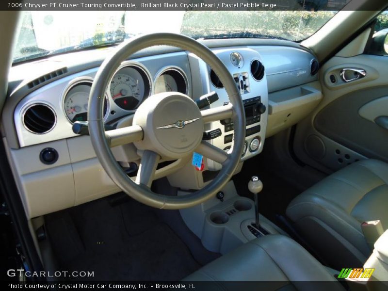 Pastel Pebble Beige Interior - 2006 PT Cruiser Touring Convertible 