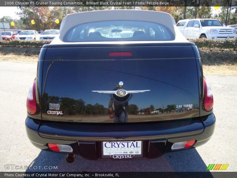 Brilliant Black Crystal Pearl / Pastel Pebble Beige 2006 Chrysler PT Cruiser Touring Convertible