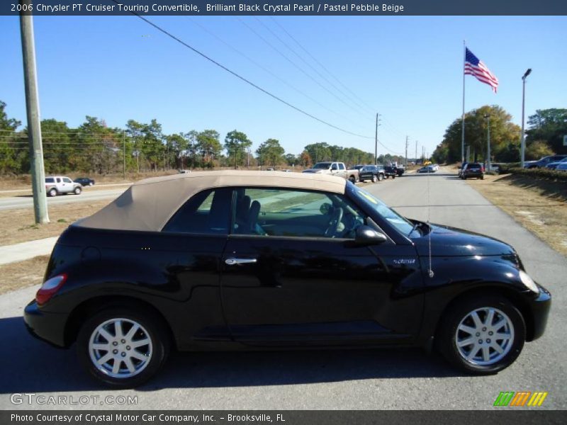 Brilliant Black Crystal Pearl / Pastel Pebble Beige 2006 Chrysler PT Cruiser Touring Convertible