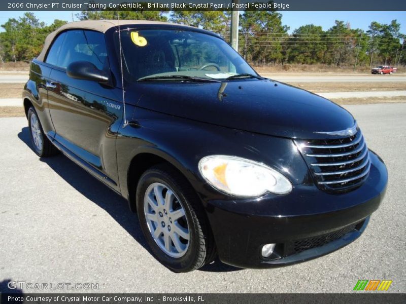Brilliant Black Crystal Pearl / Pastel Pebble Beige 2006 Chrysler PT Cruiser Touring Convertible