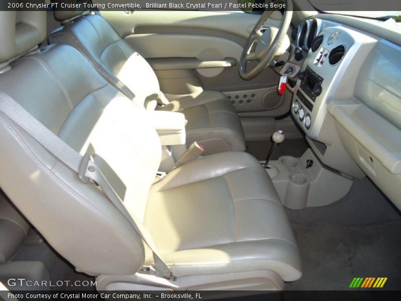 Brilliant Black Crystal Pearl / Pastel Pebble Beige 2006 Chrysler PT Cruiser Touring Convertible