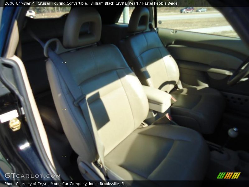 Brilliant Black Crystal Pearl / Pastel Pebble Beige 2006 Chrysler PT Cruiser Touring Convertible