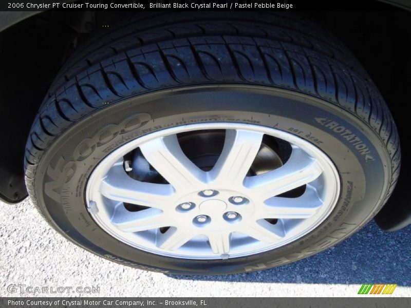 Brilliant Black Crystal Pearl / Pastel Pebble Beige 2006 Chrysler PT Cruiser Touring Convertible