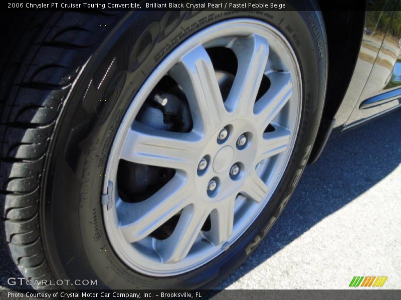 Brilliant Black Crystal Pearl / Pastel Pebble Beige 2006 Chrysler PT Cruiser Touring Convertible