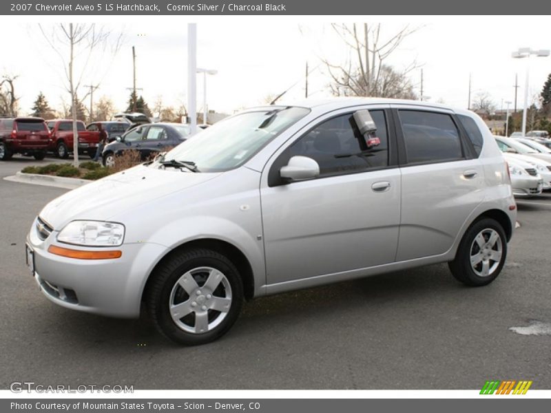 Cosmic Silver / Charcoal Black 2007 Chevrolet Aveo 5 LS Hatchback