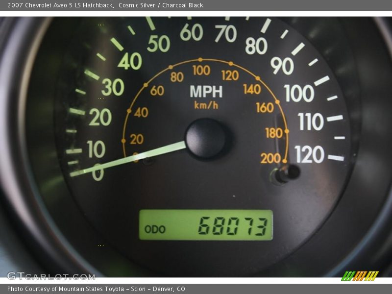 Cosmic Silver / Charcoal Black 2007 Chevrolet Aveo 5 LS Hatchback