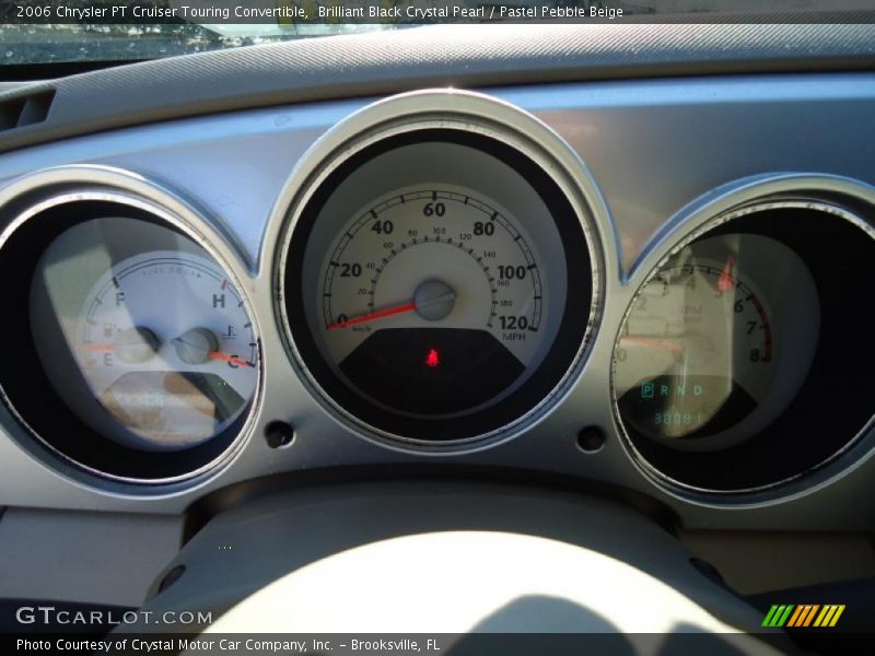 Brilliant Black Crystal Pearl / Pastel Pebble Beige 2006 Chrysler PT Cruiser Touring Convertible