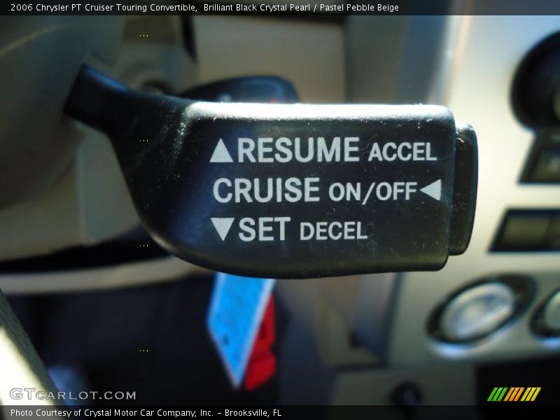 Brilliant Black Crystal Pearl / Pastel Pebble Beige 2006 Chrysler PT Cruiser Touring Convertible