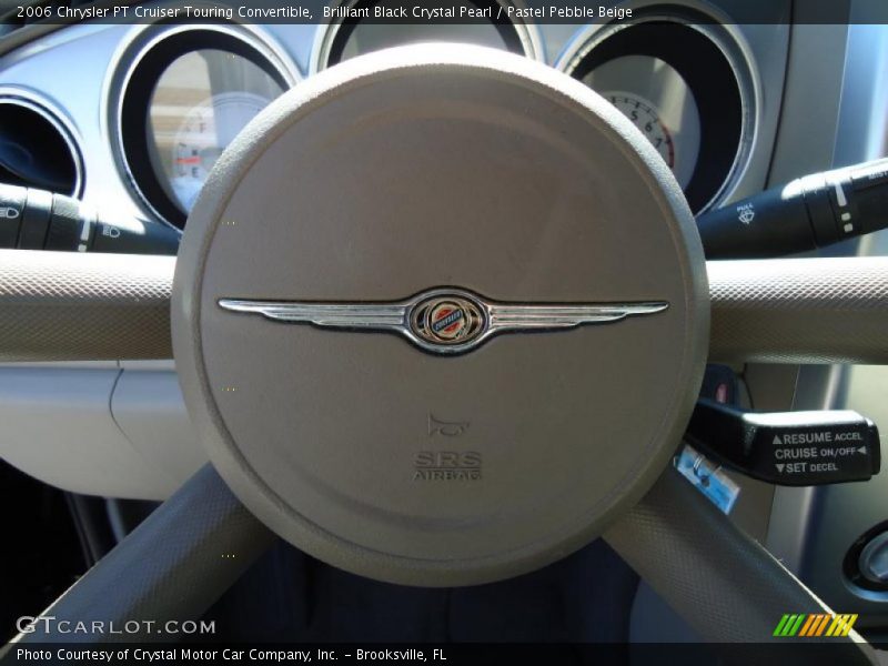 Brilliant Black Crystal Pearl / Pastel Pebble Beige 2006 Chrysler PT Cruiser Touring Convertible