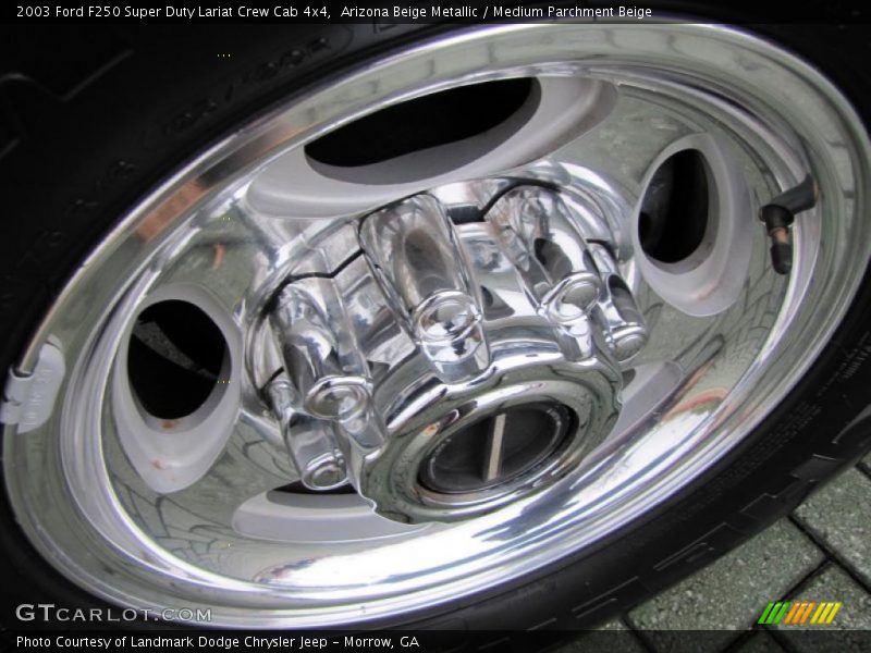 Arizona Beige Metallic / Medium Parchment Beige 2003 Ford F250 Super Duty Lariat Crew Cab 4x4