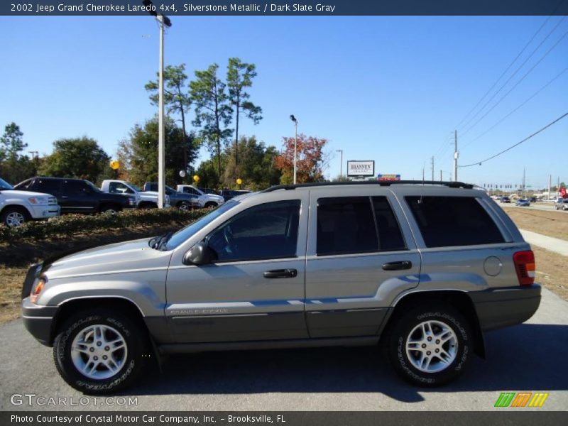 Silverstone Metallic / Dark Slate Gray 2002 Jeep Grand Cherokee Laredo 4x4