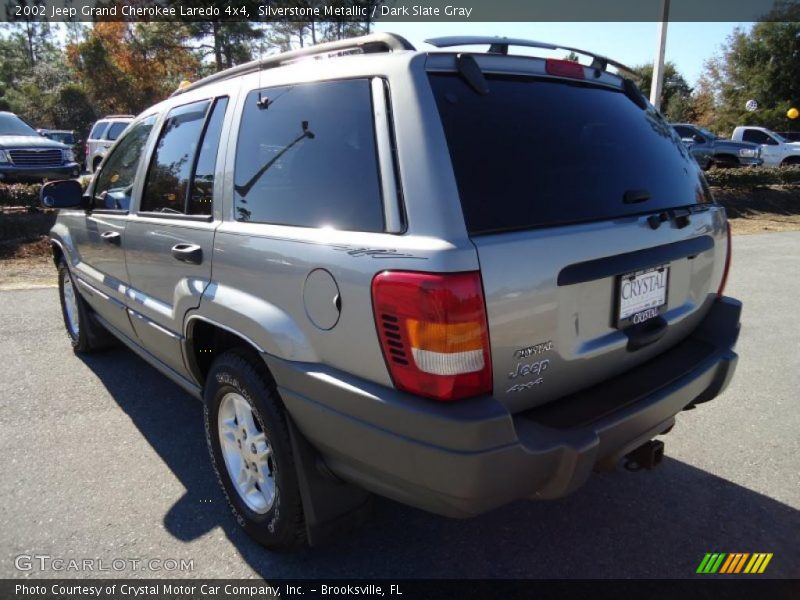 Silverstone Metallic / Dark Slate Gray 2002 Jeep Grand Cherokee Laredo 4x4