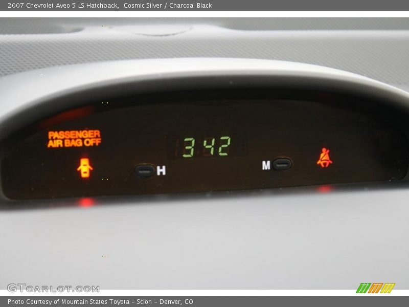 Cosmic Silver / Charcoal Black 2007 Chevrolet Aveo 5 LS Hatchback