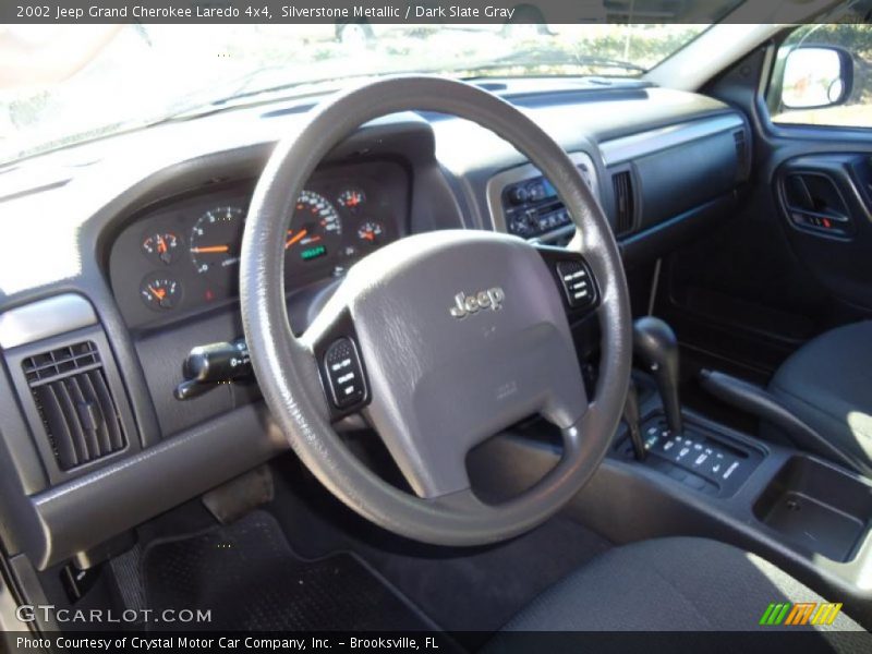 Silverstone Metallic / Dark Slate Gray 2002 Jeep Grand Cherokee Laredo 4x4