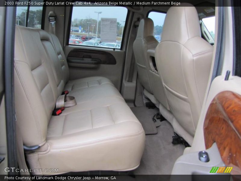 Arizona Beige Metallic / Medium Parchment Beige 2003 Ford F250 Super Duty Lariat Crew Cab 4x4
